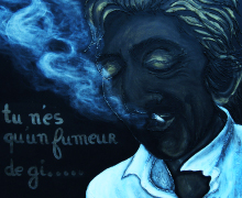 Serge Gainsbourg - CARRE : 80 x 80 cm